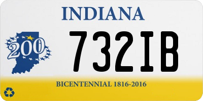 IN license plate 732IB