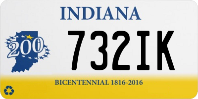 IN license plate 732IK