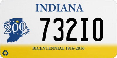 IN license plate 732IO