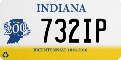 IN license plate 732IP