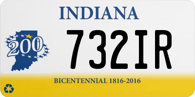 IN license plate 732IR