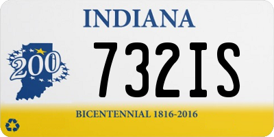 IN license plate 732IS