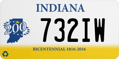 IN license plate 732IW