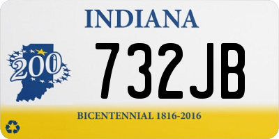 IN license plate 732JB