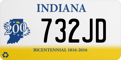 IN license plate 732JD