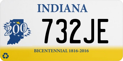 IN license plate 732JE