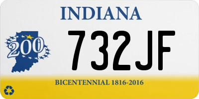 IN license plate 732JF