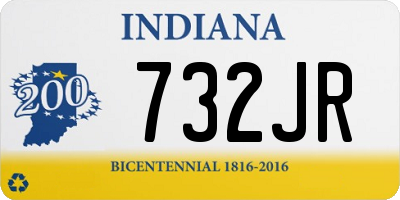 IN license plate 732JR