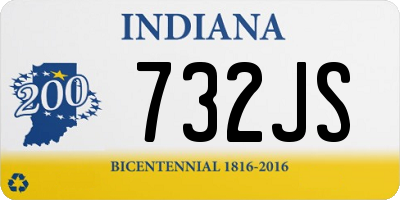 IN license plate 732JS