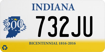 IN license plate 732JU