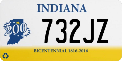 IN license plate 732JZ