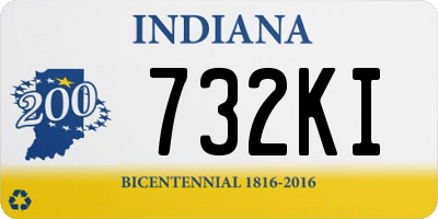 IN license plate 732KI