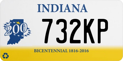 IN license plate 732KP