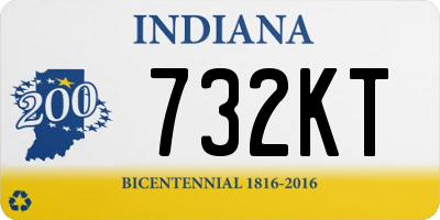 IN license plate 732KT
