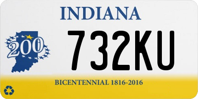 IN license plate 732KU