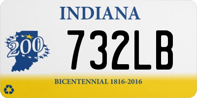 IN license plate 732LB