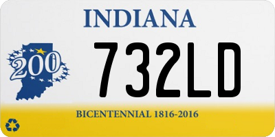 IN license plate 732LD