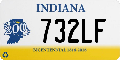 IN license plate 732LF