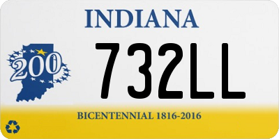 IN license plate 732LL