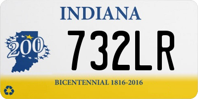 IN license plate 732LR