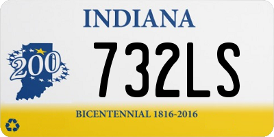 IN license plate 732LS