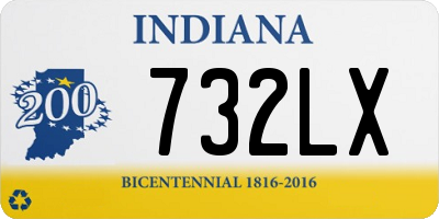 IN license plate 732LX