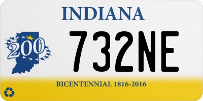IN license plate 732NE