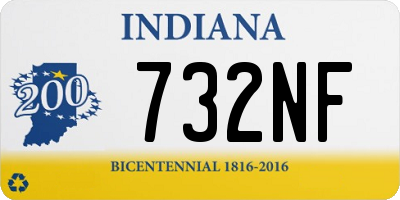 IN license plate 732NF