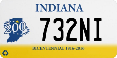 IN license plate 732NI