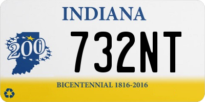 IN license plate 732NT