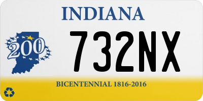 IN license plate 732NX