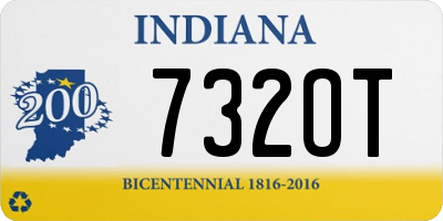 IN license plate 732OT