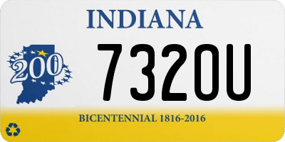 IN license plate 732OU