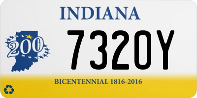 IN license plate 732OY