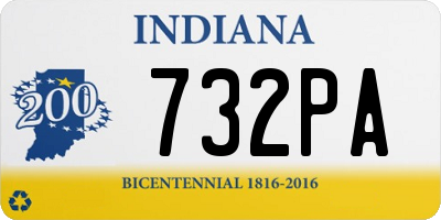 IN license plate 732PA