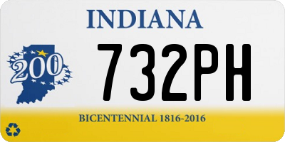 IN license plate 732PH