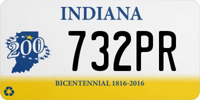 IN license plate 732PR