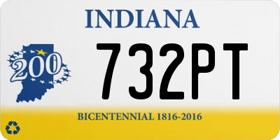 IN license plate 732PT