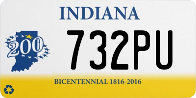 IN license plate 732PU
