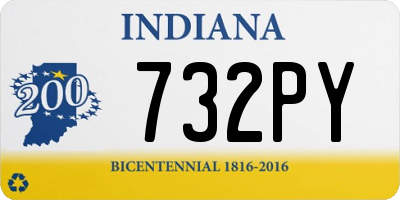 IN license plate 732PY