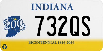 IN license plate 732QS