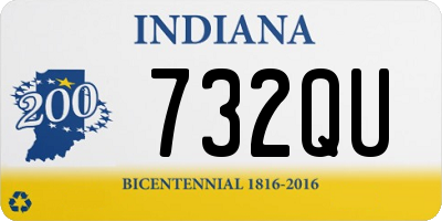 IN license plate 732QU