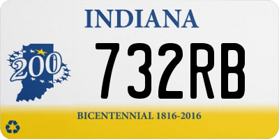 IN license plate 732RB