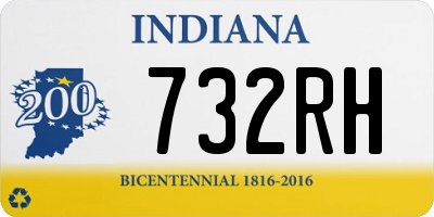 IN license plate 732RH