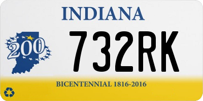 IN license plate 732RK