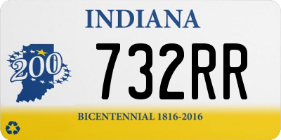 IN license plate 732RR