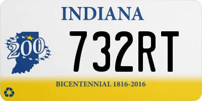 IN license plate 732RT