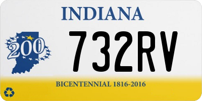 IN license plate 732RV