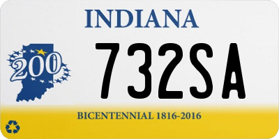 IN license plate 732SA