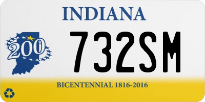 IN license plate 732SM